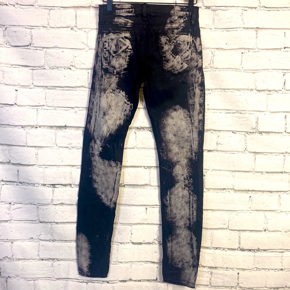 Hudson Women’s Nico Super Skinny Black Acid Wash Jeans Sz-25 - Picture 3 of 12